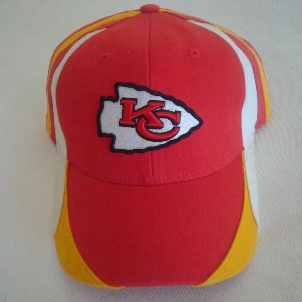 KANSAS CITY CHIEFS REEBOK HAT CAP VINTAGE 00S Y2K D4‎